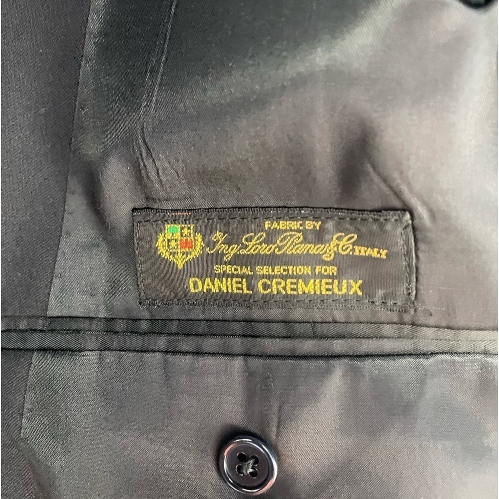 Daniel Cremieux Loro Piana 3 Button Blazer in Black Size 46R - Picture 6 of 6